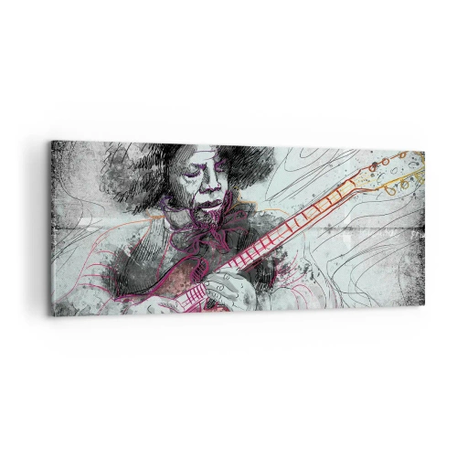Obraz na plátně - Na vlnách hudby - 120x50 cm