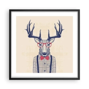 Plakát v černém rámu - Zábavná extravagance - 50x50 cm