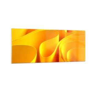 Obraz na skle - Jako sluneční vlny - 100x40 cm