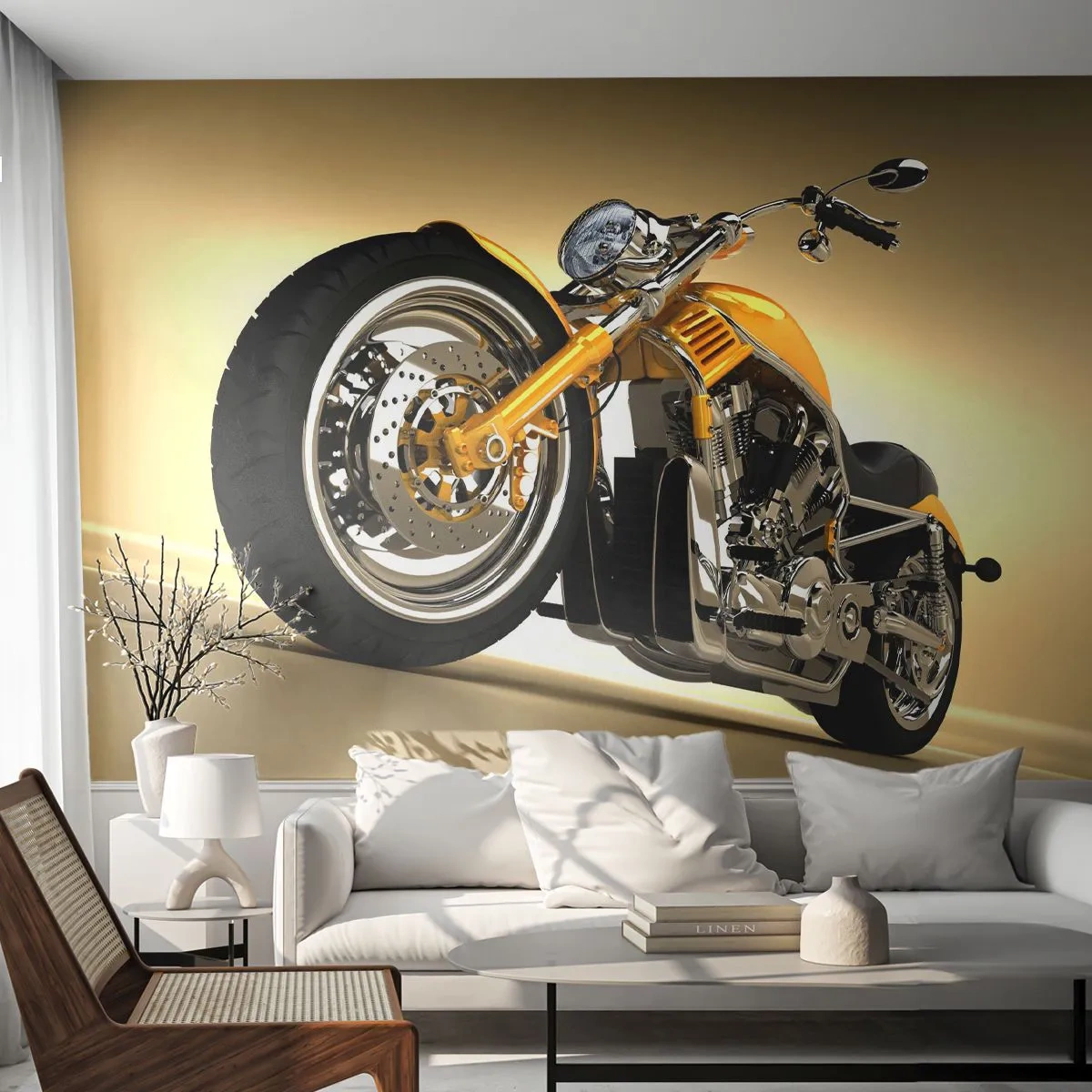 Fototapeta Premium Canvas - Sen o síle a rychlosti - Motorka, Motor, Automobilový průmysl - 250x175 cm
