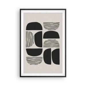 Plakát v černém rámu - Polovičaté soustavy - 61x91 cm