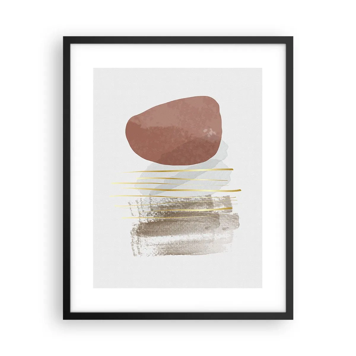 Plakát v černém rámu - Abstraktní kolonáda - 40x50 cm