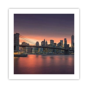 Plakát - Ponořené do liliového ticha - 50x50 cm