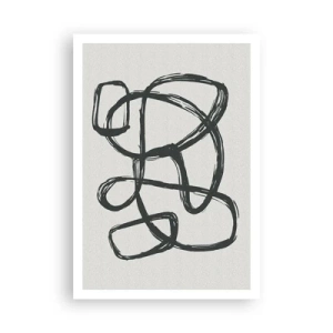 Plakát - Abstrakce ve smyčce - 70x100 cm