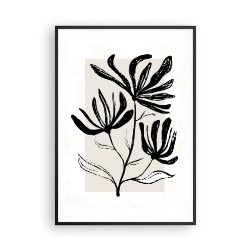 Plakát v černém rámu - Náčrtek pro herbář - 70x100 cm