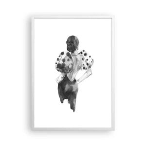 Plakát v bílém rámu - Prošla kolem - 50x70 cm