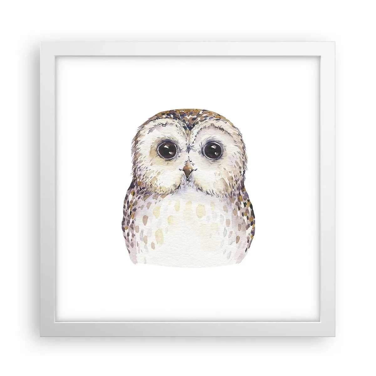 Plakát v bílém rámu - Podívej se mi do očí - 30x30 cm