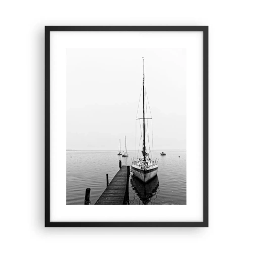 Plakát v černém rámu - Připraven na cestu - 40x50 cm
