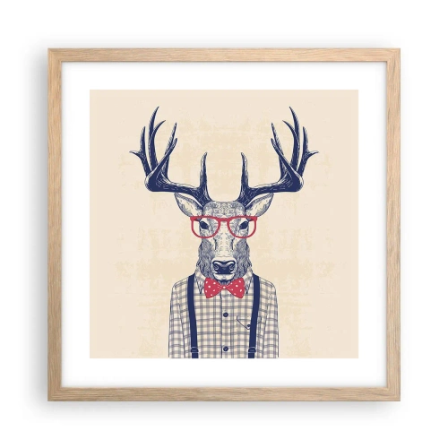 Plakát v rámu světlý dub - Zábavná extravagance - 40x40 cm