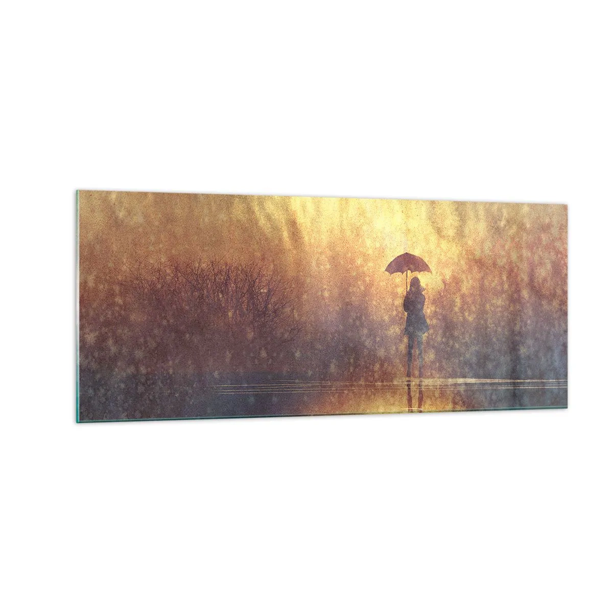 Obraz na skle - Cítím, že se na mě někdo dívá - 100x40 cm