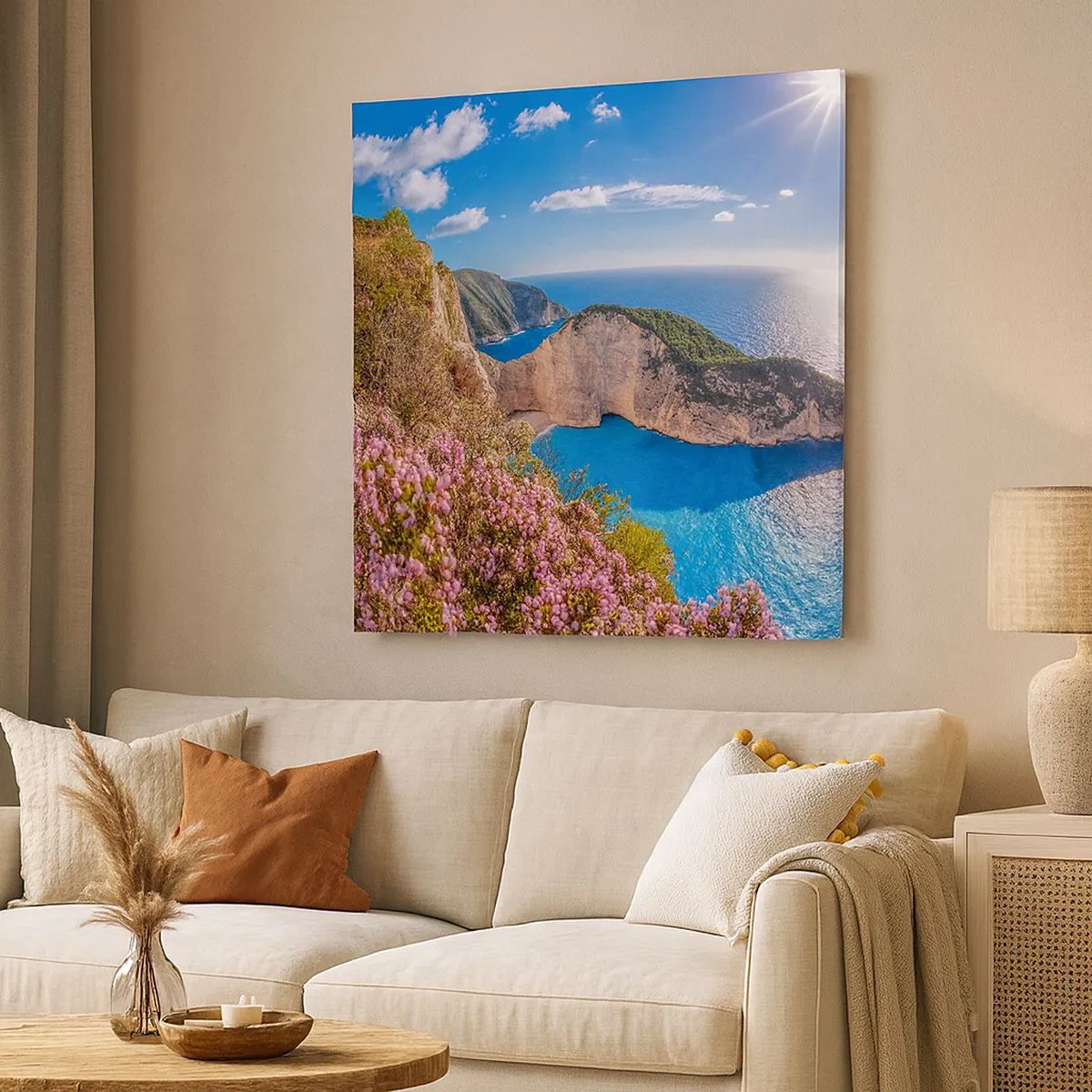 Obraz na plátně - Moje velké řecké prázdniny - 30x30 cm