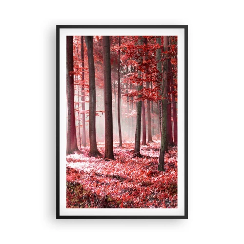 Plakát v černém rámu - Červená je stejně krásná - 61x91 cm