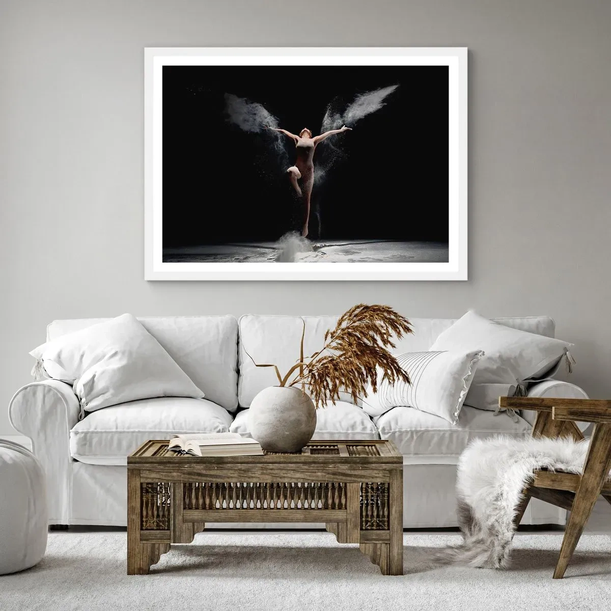 Plakát v bílém rámu - Elfové existují - 40x30 cm