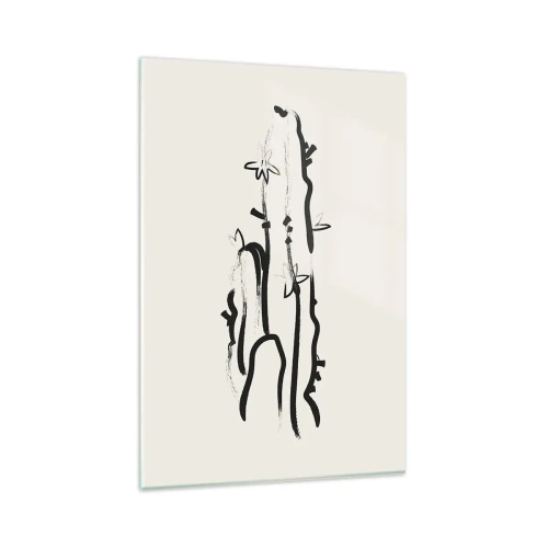 Obraz na skle - Kvetoucí bylina - 80x120 cm