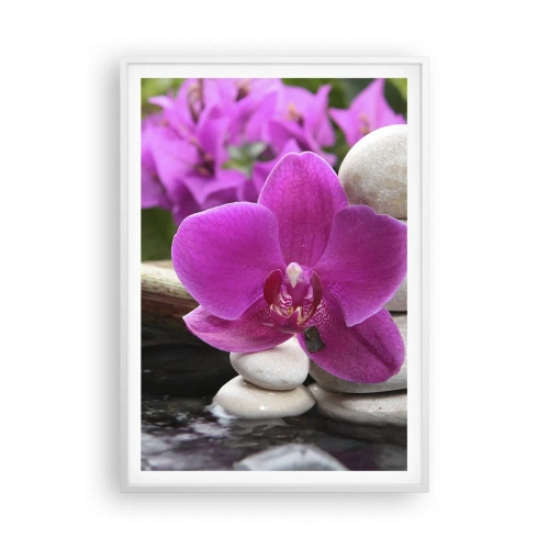 Plakát v bílém rámu - Už odpočíváš - 70x100 cm