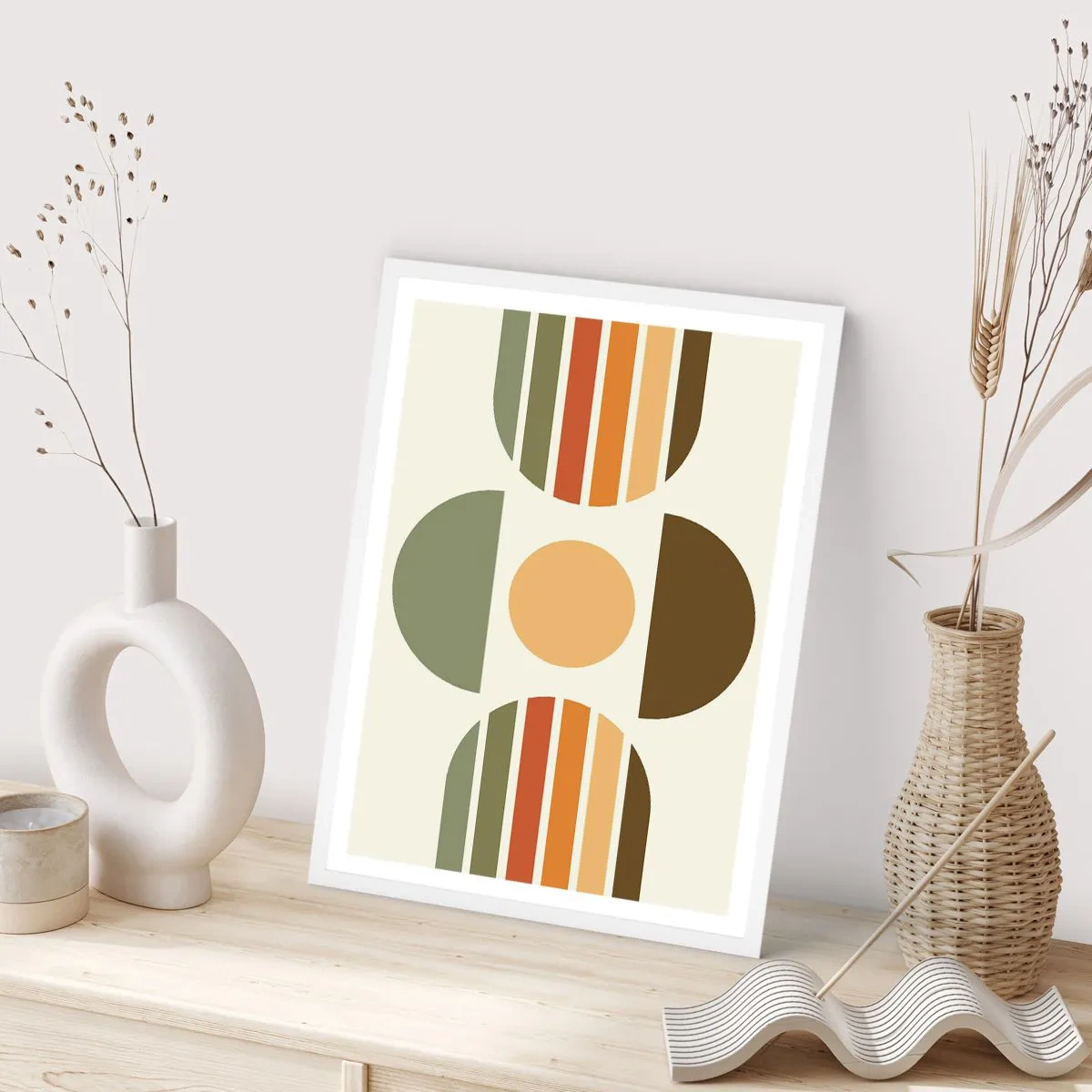 Plakát v bílém rámu - V barvách země - 61x91 cm