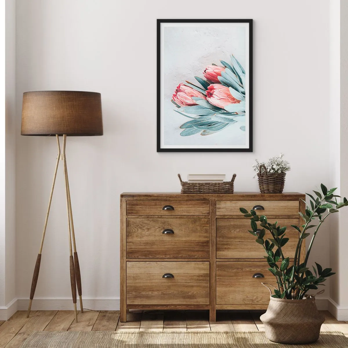 Plakát v černém rámu - Zahanbené svou vlastní krásou - 61x91 cm