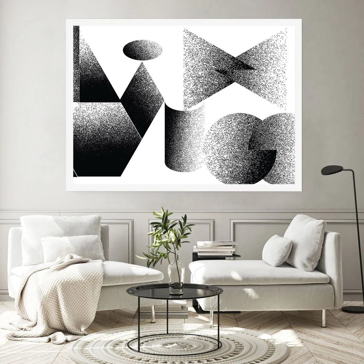 Plakát - Úhly a ovály - 91x61 cm