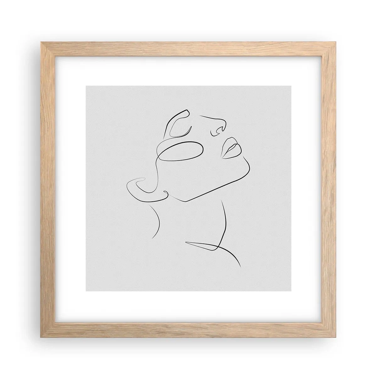 Plakát v rámu světlý dub - Meandry snu - 30x30 cm