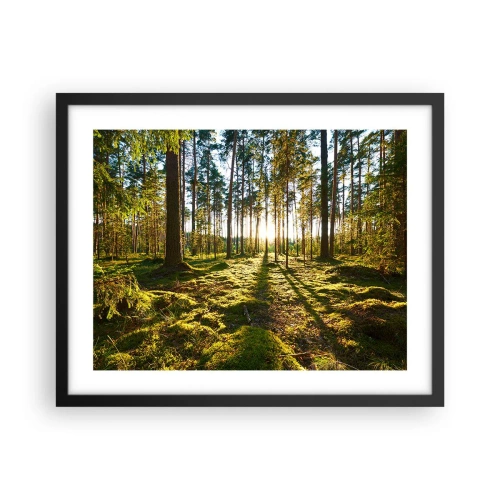 Plakát v černém rámu - …Za sedmero lesy - 50x40 cm