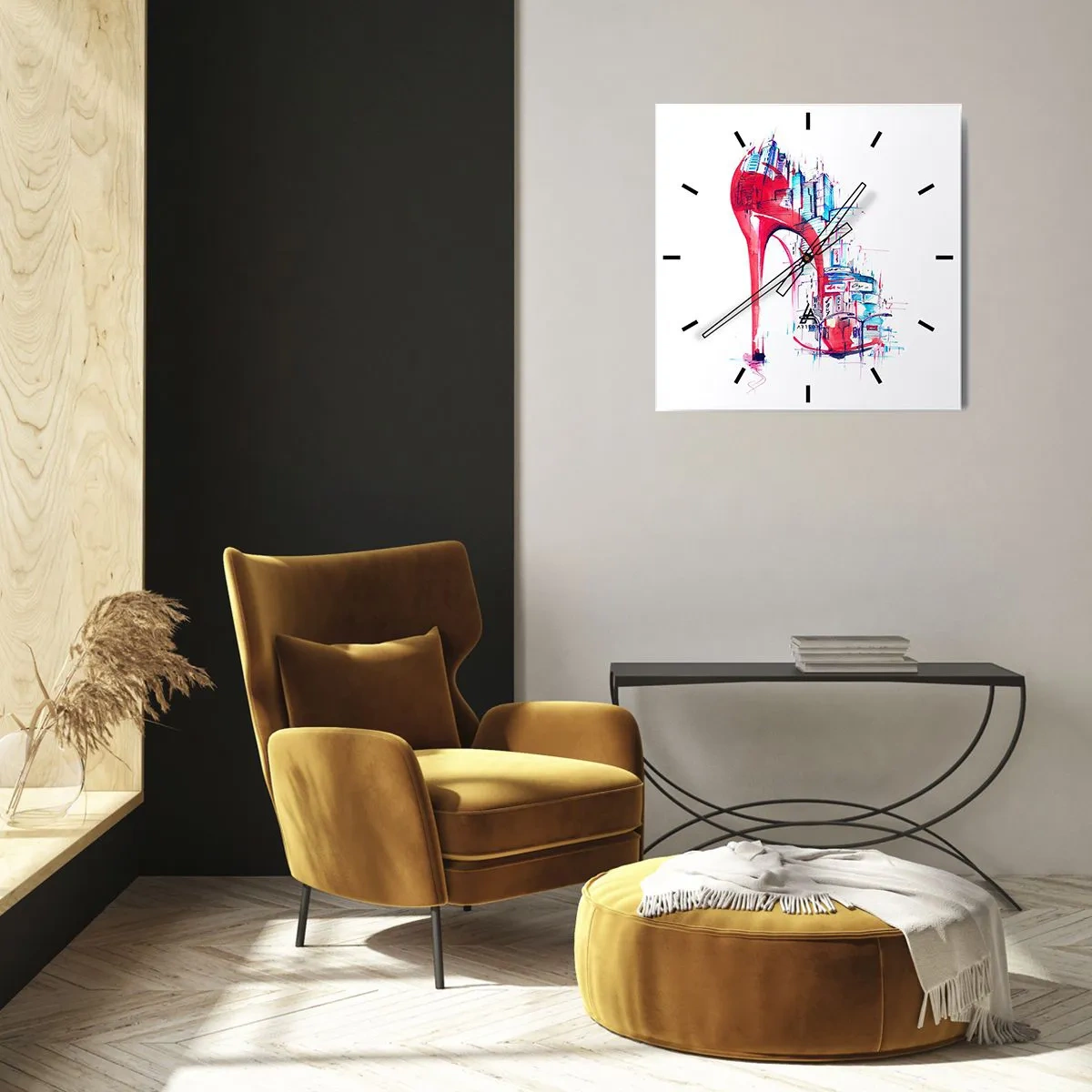 Nástěnné hodiny - Velkoměstská elegánka - 30x30 cm