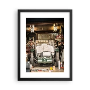 Plakát v černém rámu - Zpět do minulosti - 30x40 cm