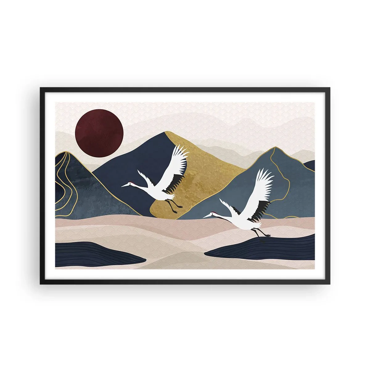 Plakát v černém rámu - Opět uběhl další den - 91x61 cm