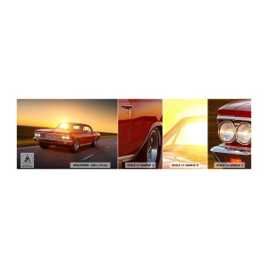Fototapeta Vzorek Standard Eco - Touha má červenou barvu - Auto, Výlet, Vinobraní - 100x30 cm