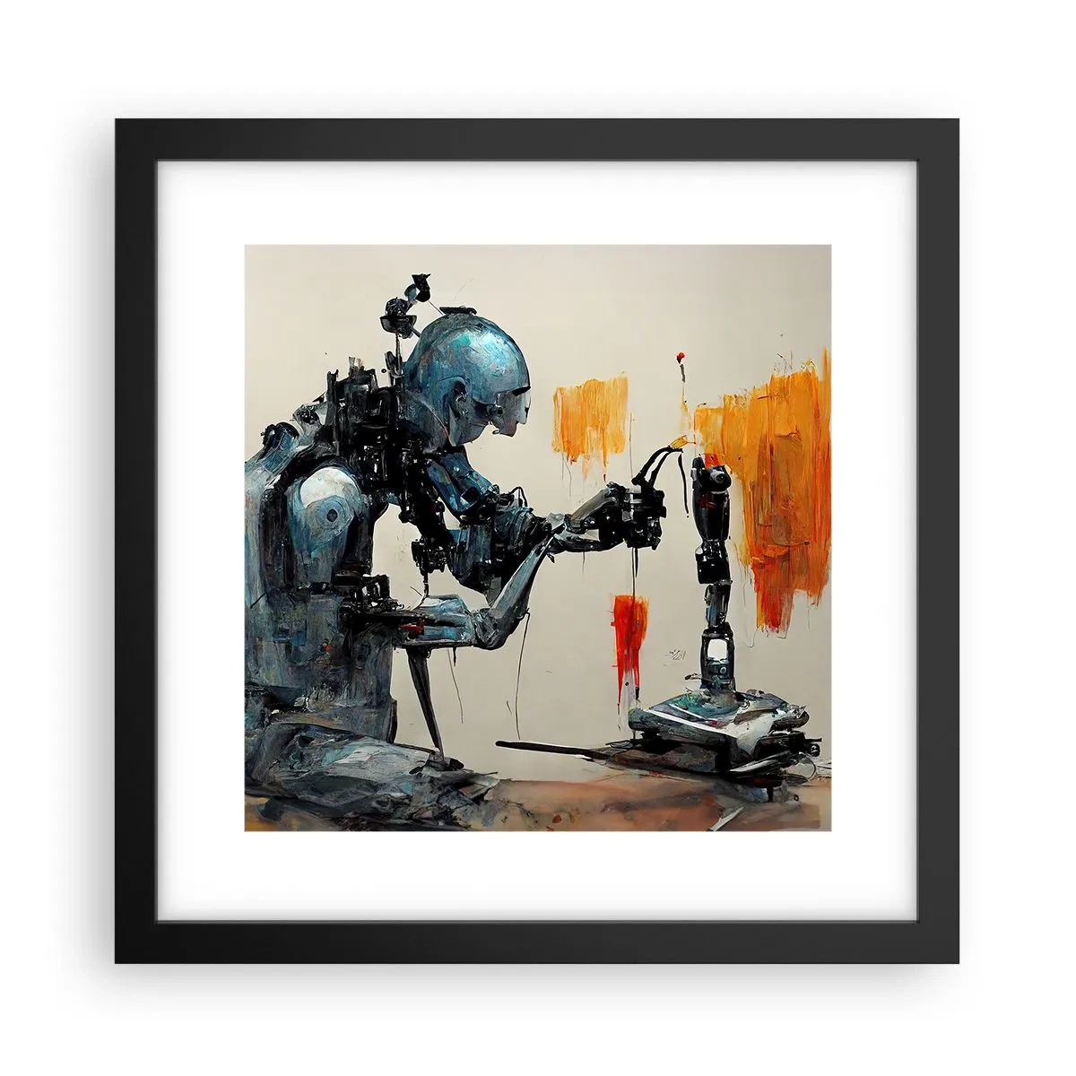 Plakát v černém rámu - Už zítra… - 30x30 cm