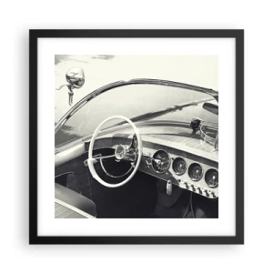 Plakát v černém rámu - Počasí pro bohaté - 40x40 cm