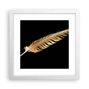 Plakát v bílém rámu - Krásne peříčko… - 30x30 cm