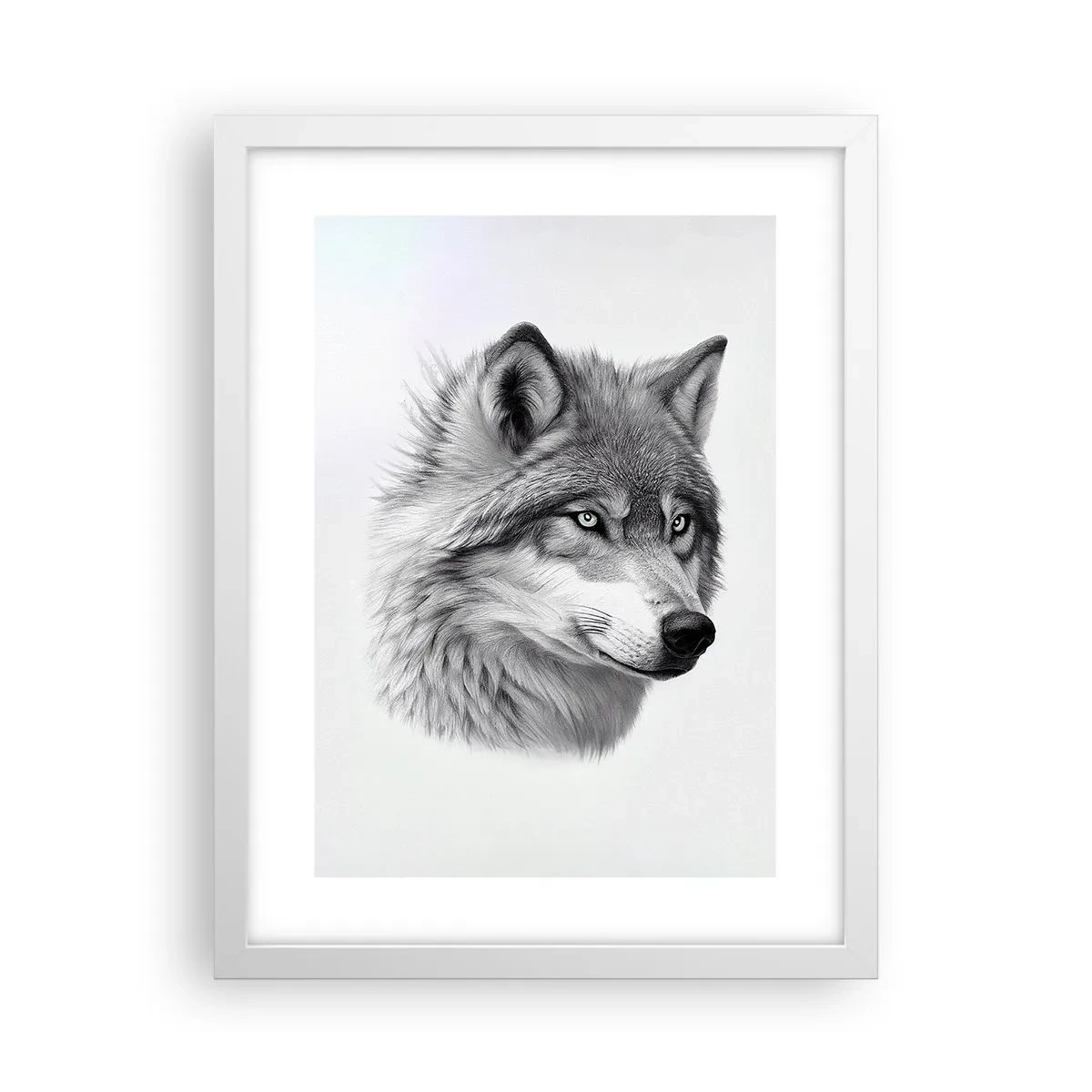 Plakát v bílém rámu - Alfa – bezpochybně - 30x40 cm