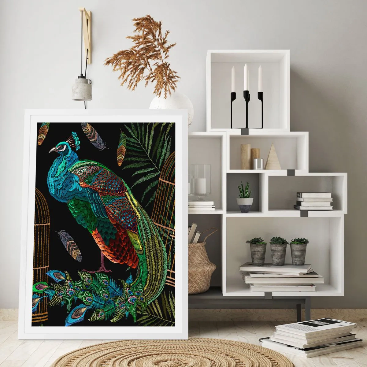 Plakát v bílém rámu - V královském rouchu - 50x70 cm