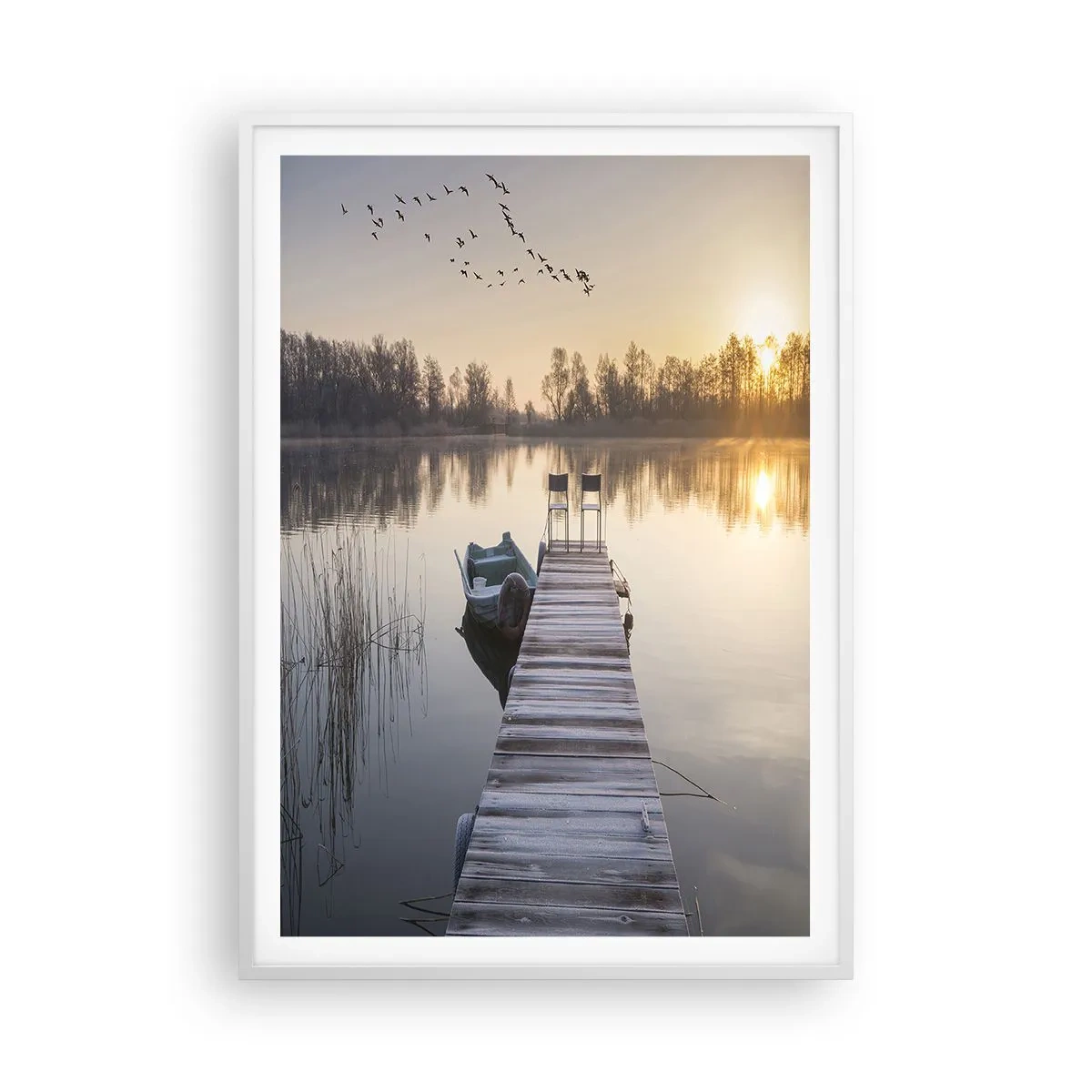 Plakát v bílém rámu - Časem se vrátím - 70x100 cm