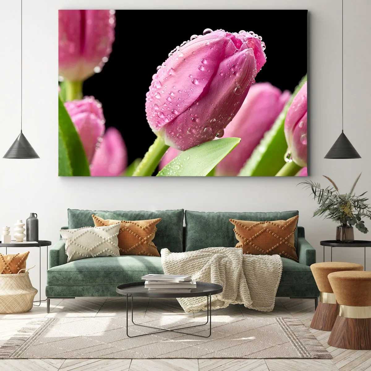 Obraz na plátně - Liliový sen v rose - 70x50 cm