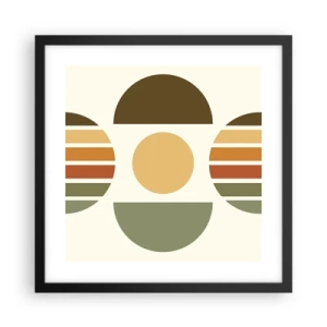 Plakát v černém rámu - V barvách země - 40x40 cm