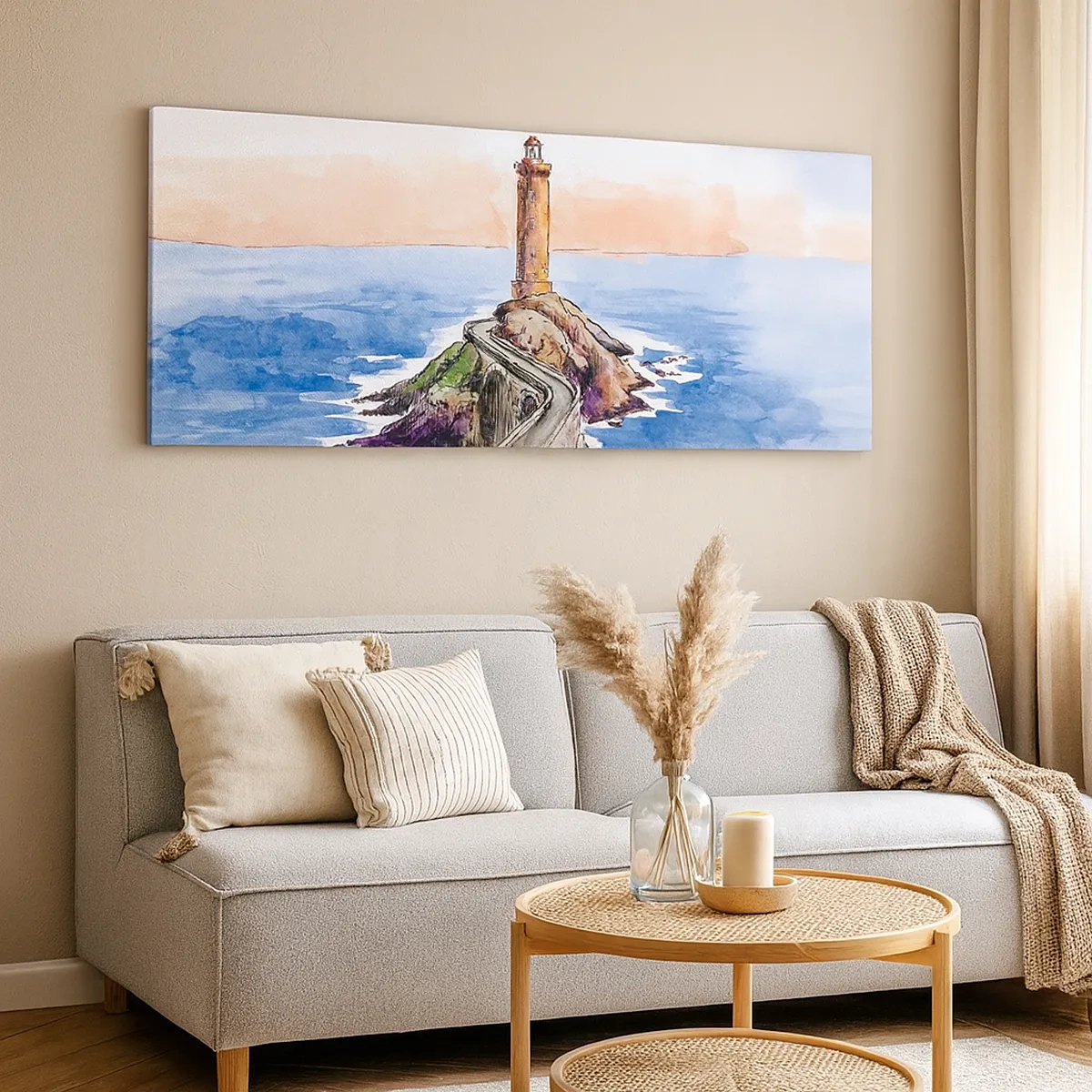 Obraz na plátně - Tváří v tvář moři - 30x30 cm