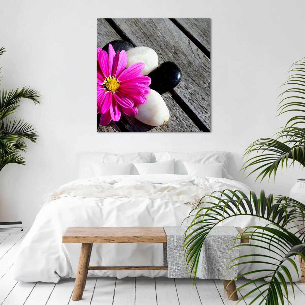 Obraz na plátně - Odpočinek na molu - 70x70 cm