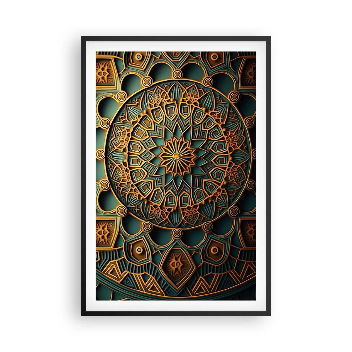 Plakát v černém rámu - V arabském stylu - 61x91 cm