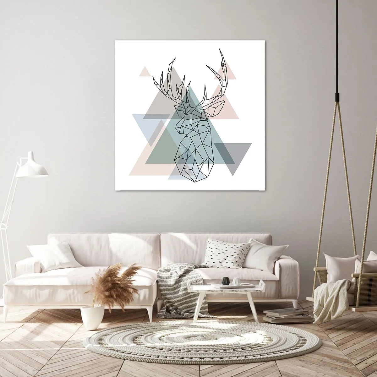 Obraz na plátně - V geometrickém lese - 50x50 cm