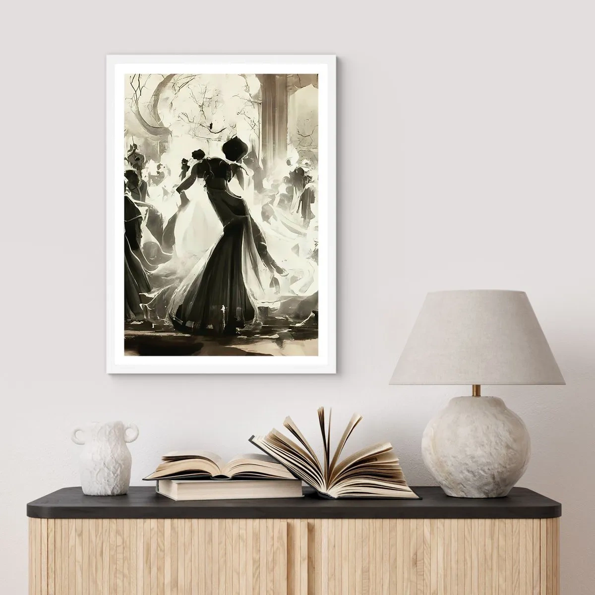 Plakát v bílém rámu - Velká maškaráda - 61x91 cm