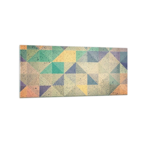 Obraz na skle - Republika trojúhelníků - 120x50 cm
