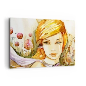 Obraz na plátně - Smaragdový pohled, který zahání hněv - 100x70 cm