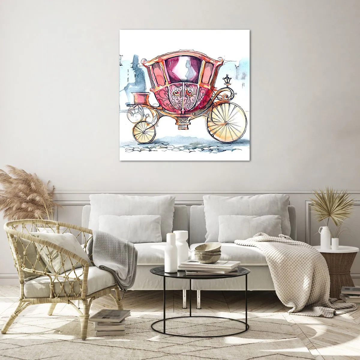 Obraz na skle - Na svatbu nebo na ples? - 60x60 cm