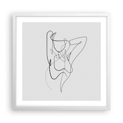 Plakát v bílém rámu - Ty jsi záhada… - 50x50 cm