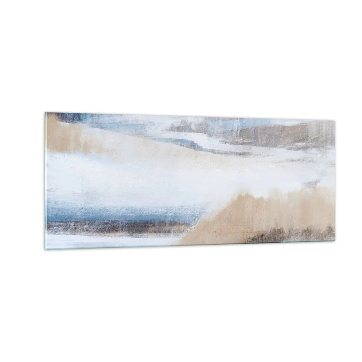 Obraz na skle - Zimní kompozice - 100x40 cm