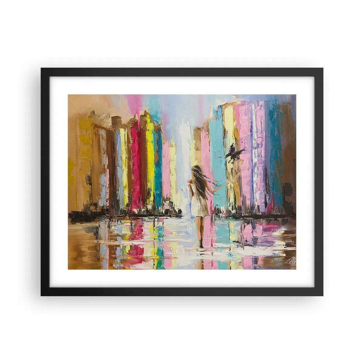 Plakát v černém rámu - Pojď se mnou - 50x40 cm