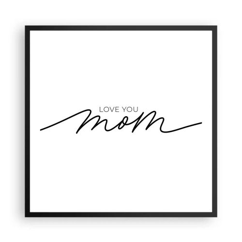 Plakát v černém rámu - Velké emoce - 60x60 cm