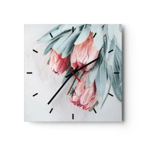Nástěnné hodiny - Zahanbené svou vlastní krásou - 30x30 cm
