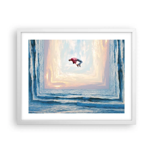 Plakát v bílém rámu - Do jiné dimenze - 50x40 cm